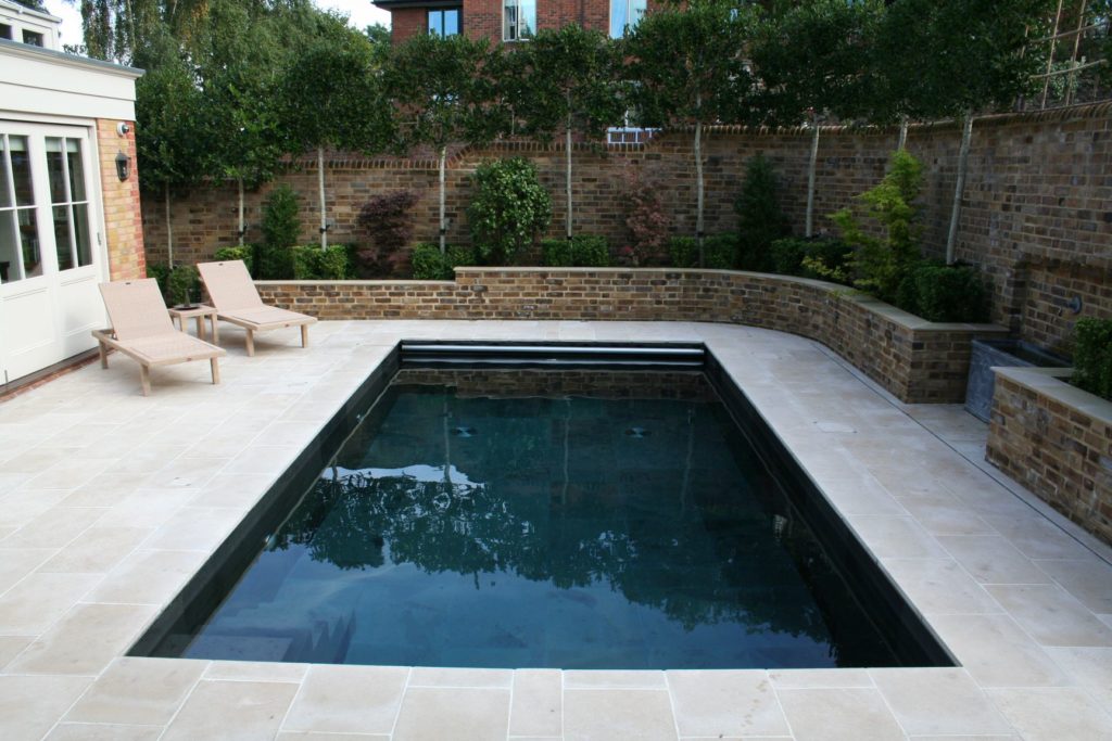 Courtyard garden pool
