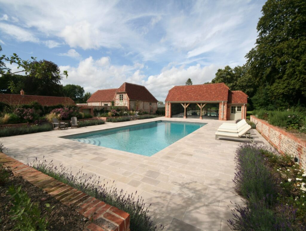 GOLD British Pool & Hot Tub Awards 2024 Residential Outdoor Concrete Pools Category 2
