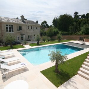 GOLD British Pool & Hot Tub Awards 2024 Residential Outdoor Concrete Pools Category 2